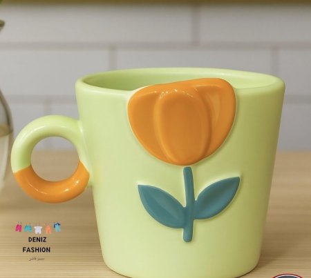مج بورسلان وردة ملون